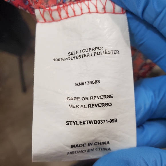 Taylor & Sage Chiffon Printed Flyaway Kimono sz L - Picture 9 of 9